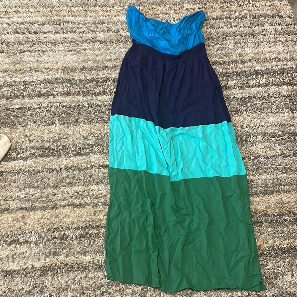 Size XL Colorblocked Strapless Maxi GAP brand